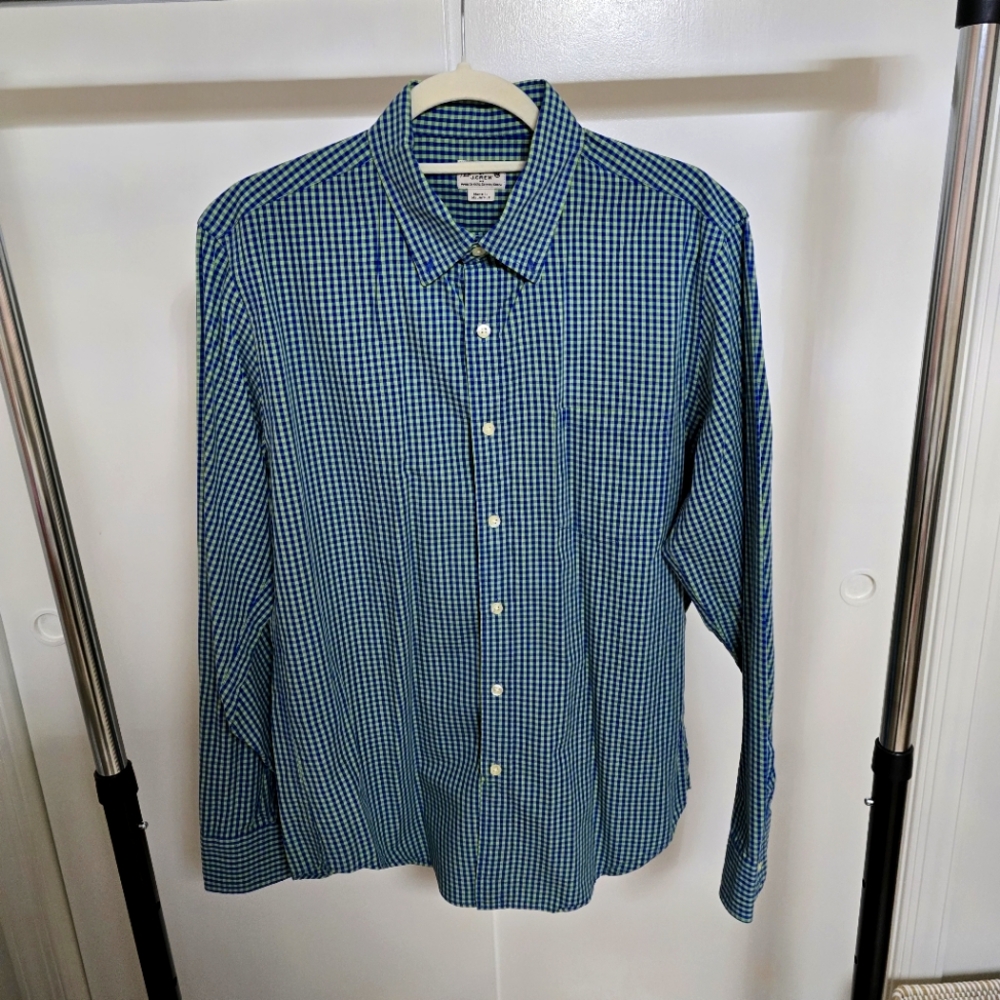 J Crew Tailored Checkered Button Down Shirt